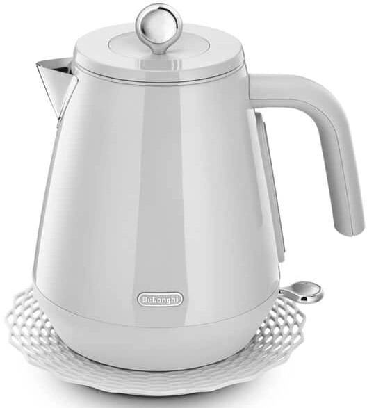 Чайник электрический Delonghi KBY2001.W 1.7л. 2200Вт белый корпус: металл/пластик