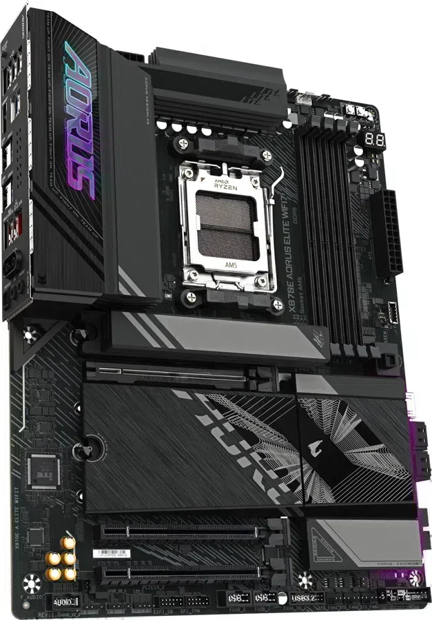 Материнская плата Gigabyte X870E AORUS ELITE WIFI7 Socket AM5 AMD X870E 4xDDR5 ATX AC`97 8ch(7.1) 2.5Gg RAID+HDMI