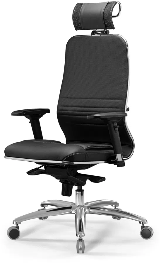 Кресло Метта KL-3.04 Infinity Easy Clean экокожа с подголов. крестов. металл хром (комплект 1шт)