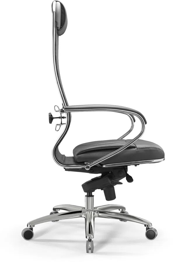 Кресло Метта SL-1.04 Infinity Easy Clean сет./экокожа с подголов. крестов. металл хром