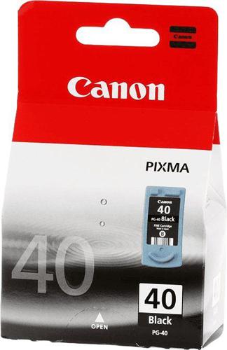 Картридж струйный Canon PG-40BK 0615B001 черный (400стр.) для Canon FAX-JX200, FAX-JX500; PIXMA IP1200, IP1700, IP2200, IP6210, MP140, MP150, MP160, MP170, MP180, MP190, MP210, MP220, MP450, MP460, MP470, MX300, MX310, iP1300, iP1600, iP1800, iP1900, iP2