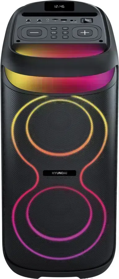 Минисистема Hyundai H-MC1237 черный 40Вт FM USB BT micro SD
