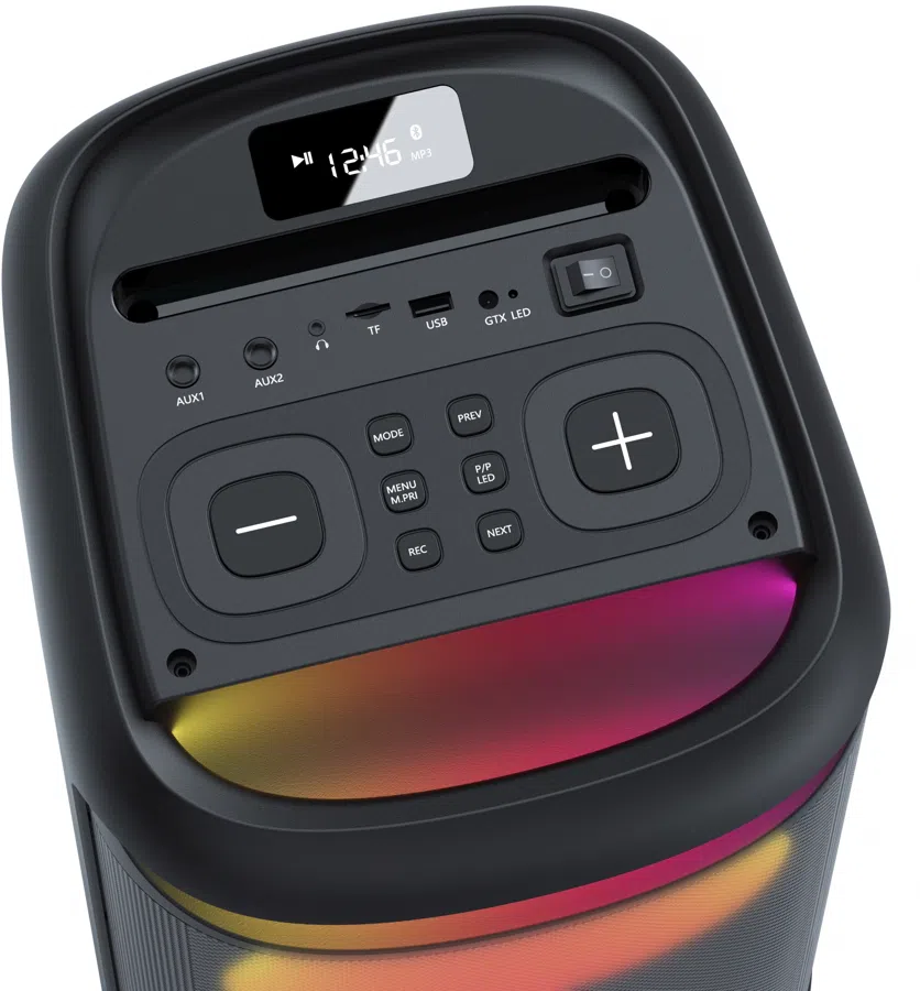 Минисистема Hyundai H-MC1237 черный 40Вт FM USB BT micro SD