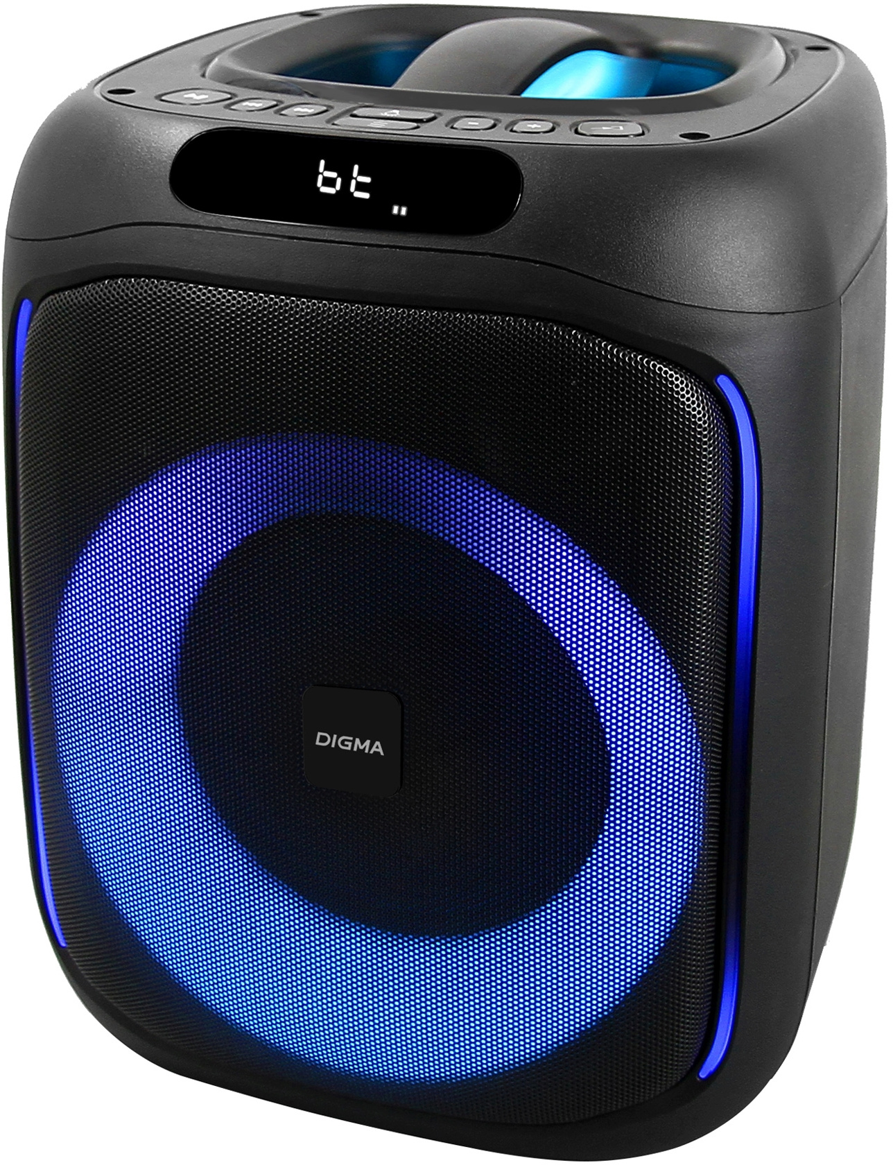 Минисистема Digma D-MC1700 черный 30Вт FM USB BT micro SD
