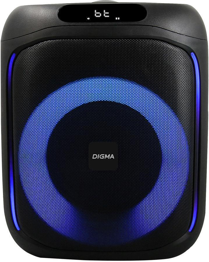 Минисистема Digma D-MC1700 черный 30Вт FM USB BT micro SD