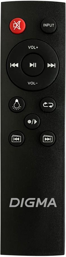 Минисистема Digma D-MC1700 черный 30Вт FM USB BT micro SD