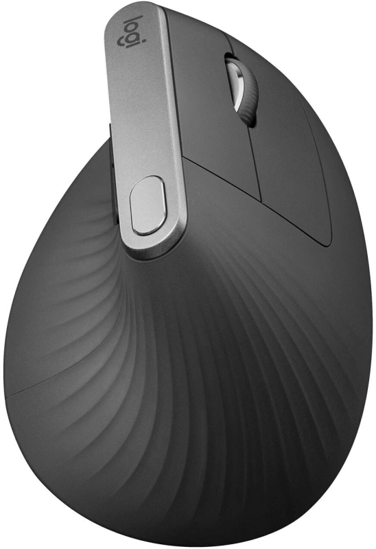 Мышь Logitech MX Vertical черный/черный оптическая 4000dpi беспров. BT/Radio USB 6but (910-005451)