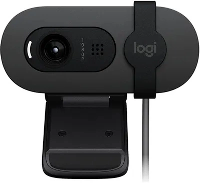 Камера Web Logitech Brio 95 графитовый 2Mpix (1920x1080) USB2.0 с микрофоном для ноутбука (960-001583)