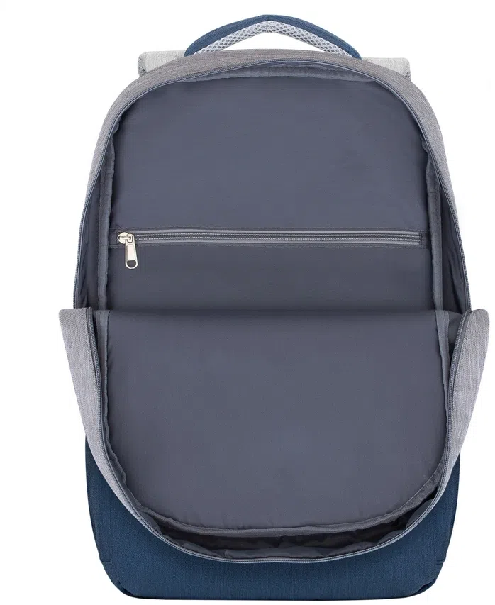 Рюкзак для ноутбука 17.3" Riva 7567 серый/темно-синий полиэстер (7567 GREY/DARK BLUE)