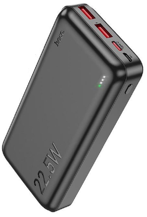 Мобильный аккумулятор Hoco J101A Astute 20000mAh QC3.0/PD2.0 22.5W 3A 2xUSB-A/USB-C черный (82496)