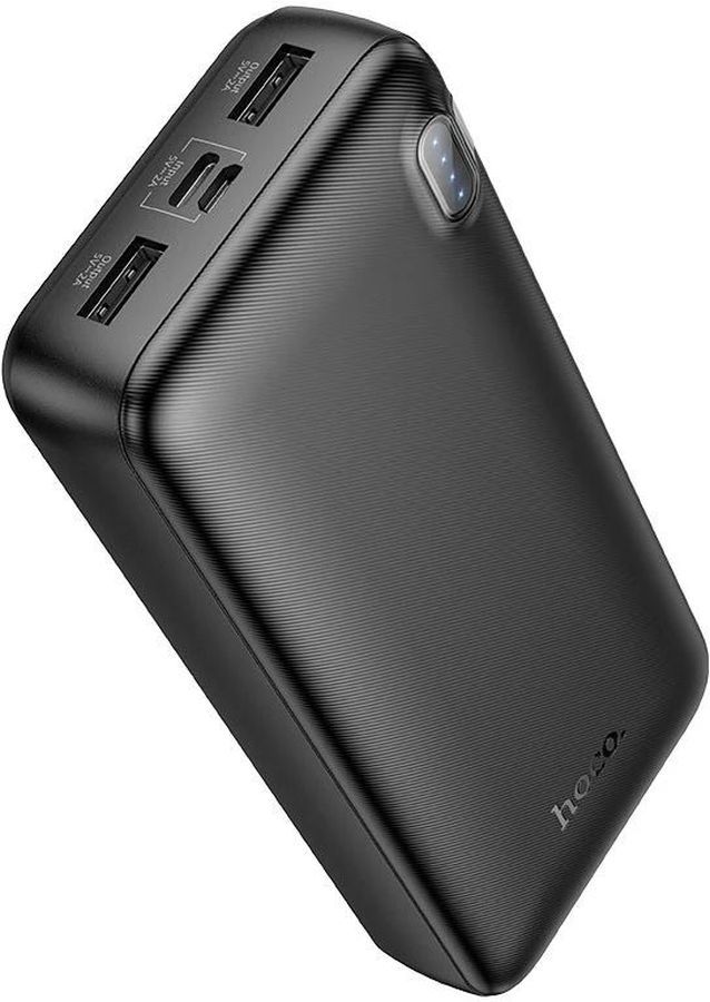 Мобильный аккумулятор Hoco J128A Powerful 20000mAh 3A 2xUSB-A черный (21175)