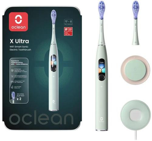 Зубная щетка электрическая Oclean X Ultra V8100 зеленый