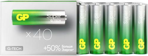 Батарея GP Super Alkaline 15AA21-2CRSWC40 AA (40шт) коробка