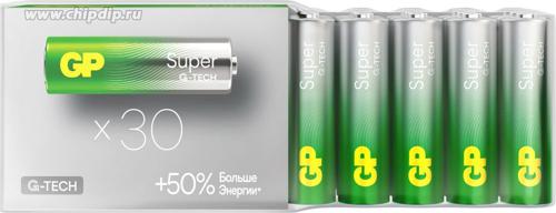 Батарея GP Super Alkaline 15AA21-2CRSWC30 AA (30шт)