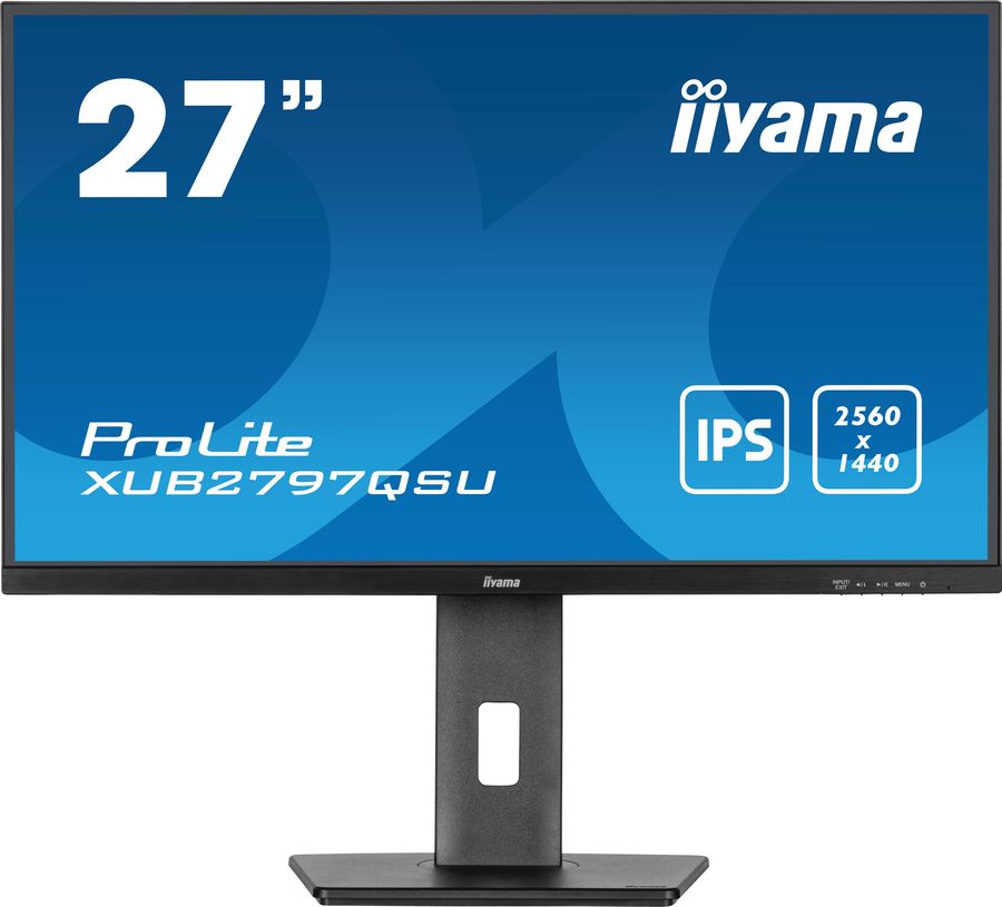 Монитор Iiyama 27" ProLite XUB2797QSU-B1 черный IPS LED 16:9 HDMI M/M матовая HAS Piv 250cd 178гр/178гр 2560x1440 100Hz DP WQ HD 2K (1440p) USB 5.7кг