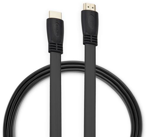 Кабель аудио-видео Buro BU-HDMI-FLAT-v1.4-3m HDMI (m)/HDMI (m) 3м. черный