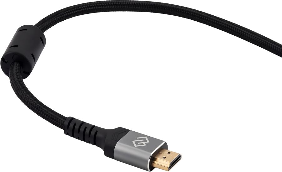 Кабель аудио-видео Digma HDMI (m)/HDMI (m) 2м. феррит.кольца позолоч.конт. черный (D-HDMI-2FF-V2.1-2M)