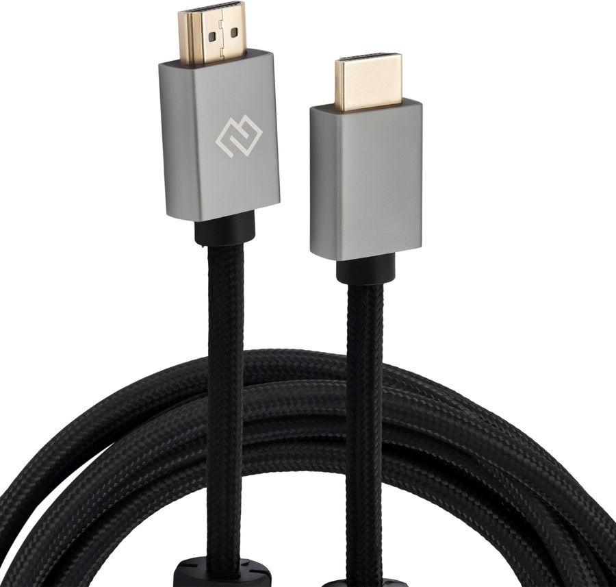 Кабель аудио-видео Digma HDMI (m)/HDMI (m) 3м. феррит.кольца позолоч.конт. черный (D-HDMI-2FF-V2.0-3M)