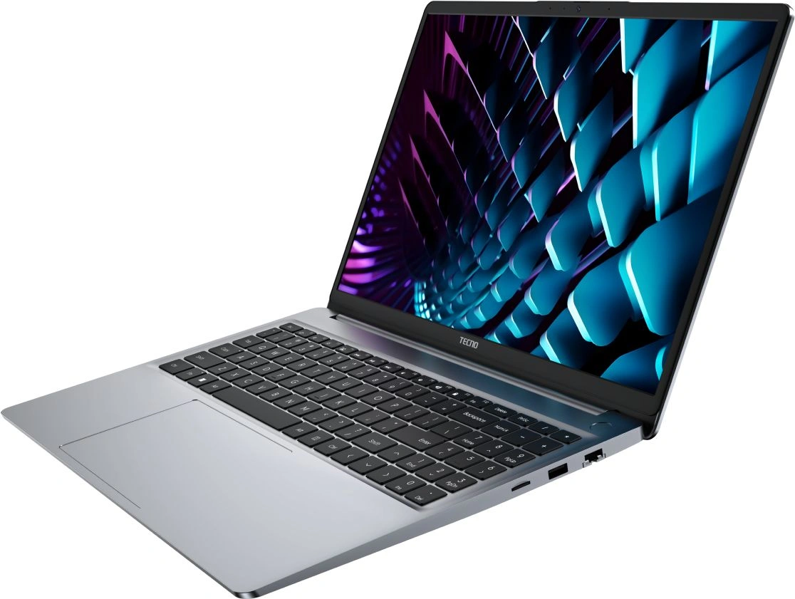 Ноутбук Tecno MegaBook K16 Ryzen 5 5500U 16Gb SSD512Gb AMD Radeon Graphics 16" IPS FHD (1920x1200) Windows 11 Home 64 grey WiFi BT Cam 6060mAh (TCN-K16R5.W16.GR)