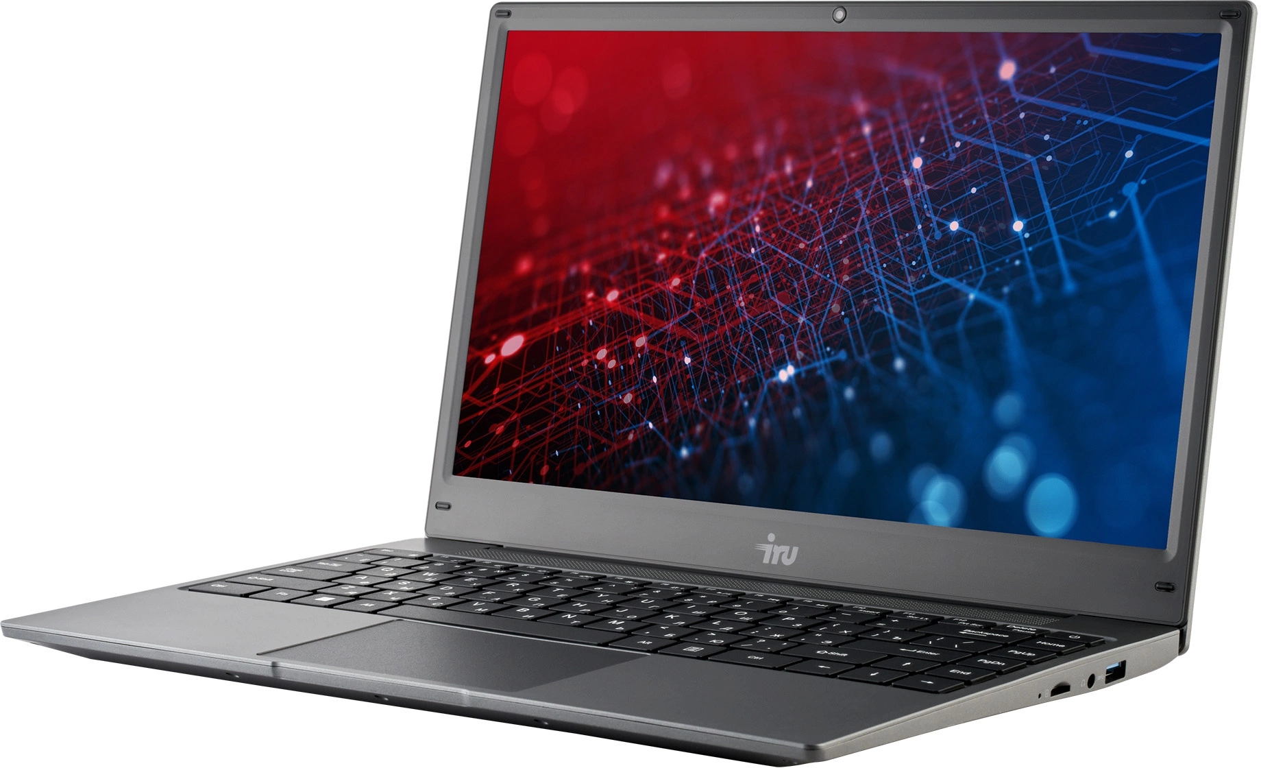 Ноутбук IRU Tactio 14ALH Core i5 1235U 16Gb SSD512Gb Intel Iris Xe graphics 14" IPS FHD (1920x1080) Free DOS grey 4000mAh (2058884)