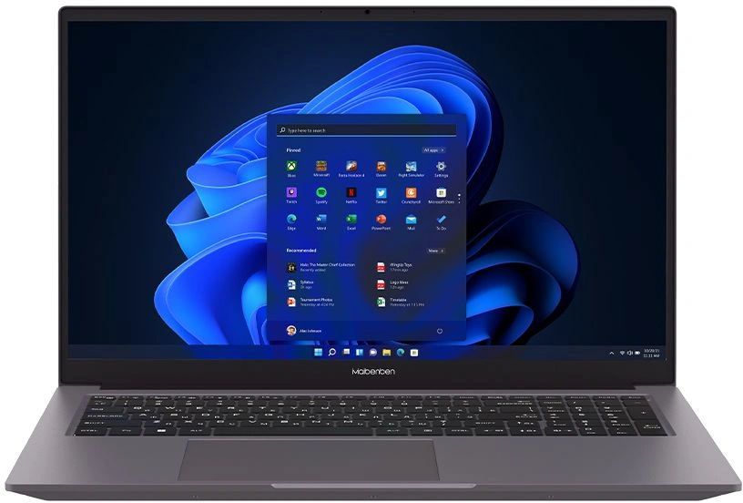 Ноутбук Maibenben P725 Core i5 12450H 16Gb SSD512Gb Intel UHD Graphics 17.3" IPS FHD (1920x1080) Windows 11 Home grey WiFi BT Cam 6065mAh (P7251SF0HGRE0)