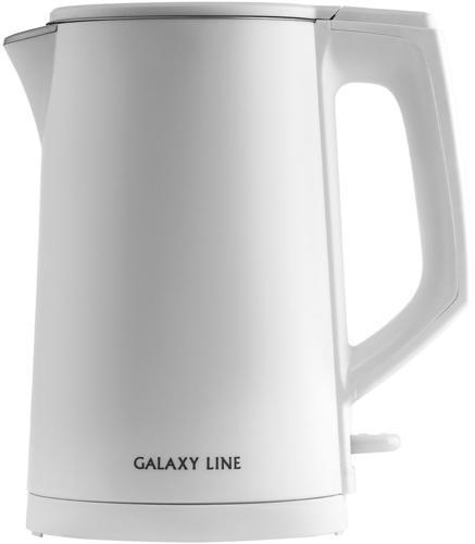 Чайник электрический Galaxy Line GL 0353 1.8л. 1800Вт белый корпус: нерж.сталь/пластик (7010103530)