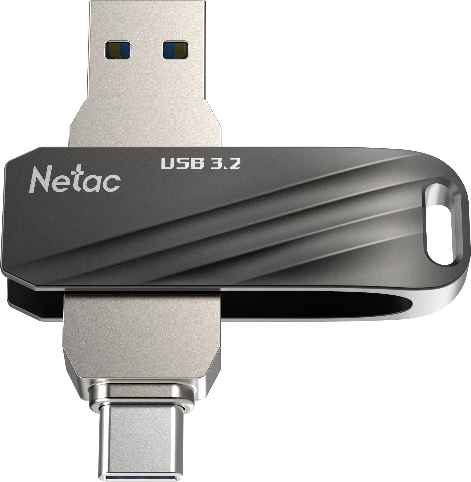 Флеш Диск Netac 32GB US11 NT03US11C-032G-32BK USB3.2 черный/серебристый