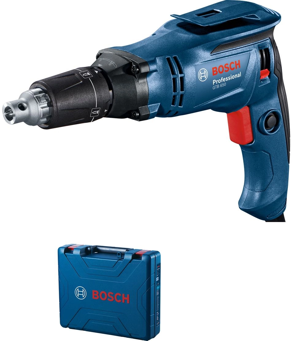 Дрель-шуруповерт Bosch GTB 650 650Вт патрон:шестигр.1/4" (кейс в комплекте) (06014A2000)