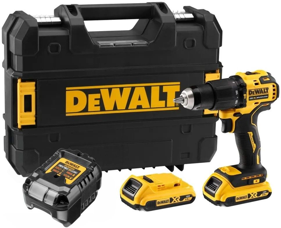 Дрель-шуруповерт DeWalt DCD709D2T аккум. патрон:быстрозажимной (кейс в комплекте)