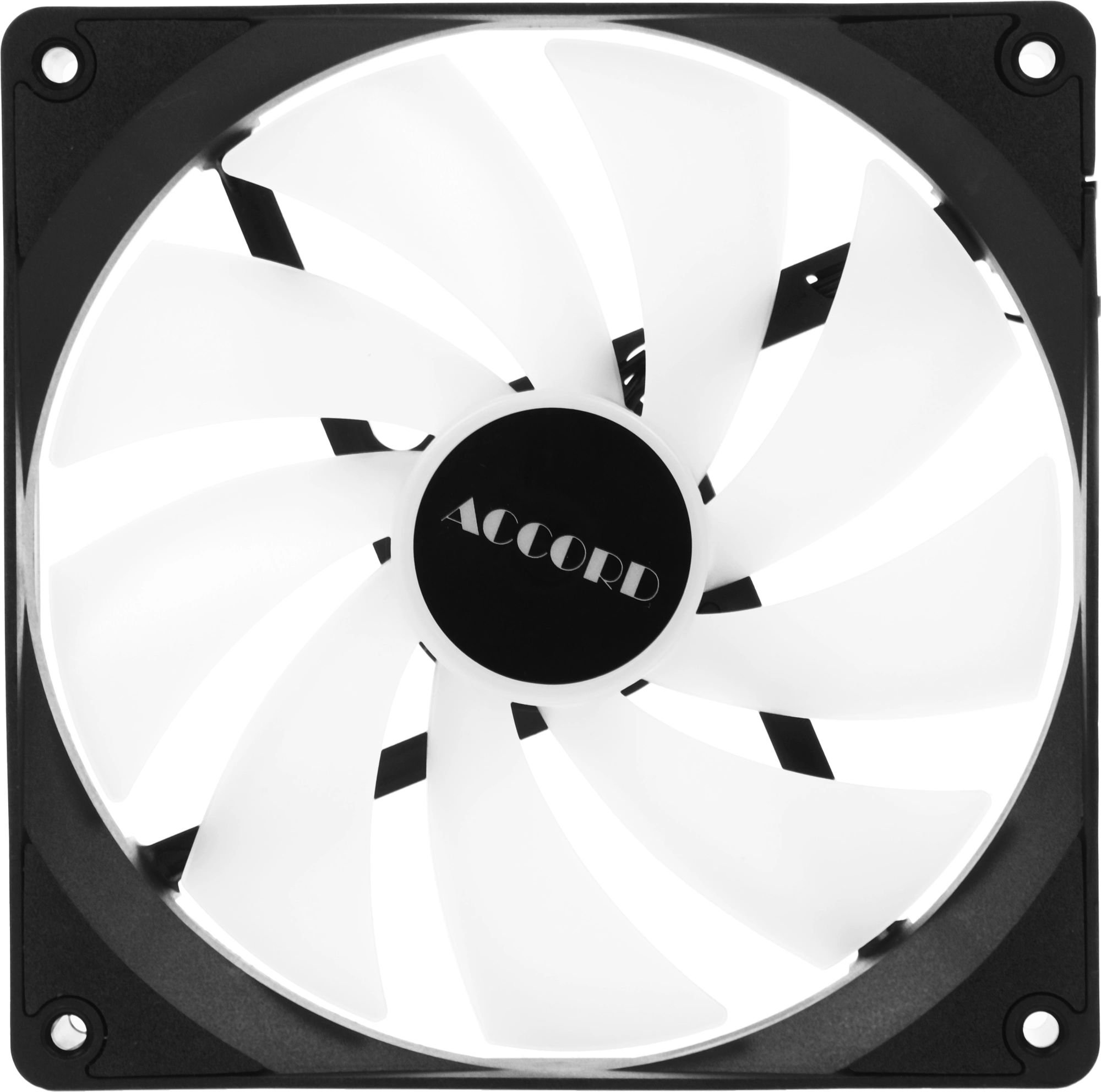 Вентилятор для корпуса Accord ACC-C14 ARGB 140х140x25 черный 3-pin 24.9дБ (ACC-C14 ARGB BLACK) brown box