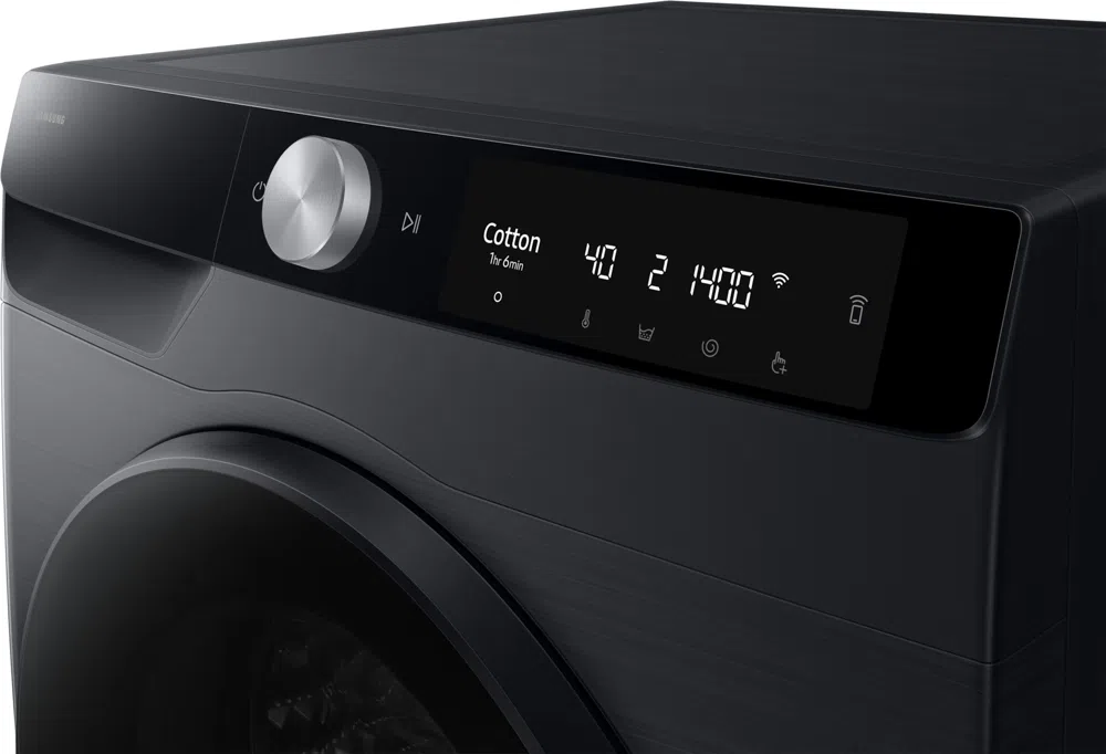 Стиральная машина Samsung WD11DG6B85BBLP класс: A загр.фронтальная макс.:11кг (с сушкой) черный инвертор