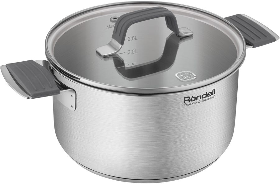 Кастрюля Rondell Normanne RDS-1813 3.1л. d=20см (с крышкой) стальной