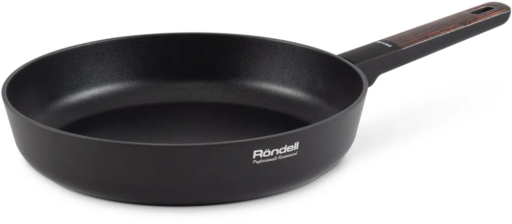 Сковорода Rondell Walnut RDA-1940 круглая 24см покрытие: антипригарное ручка несъемная (без крышки) черный
