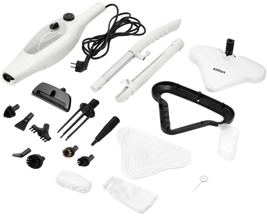 Швабра паровая Kitfort КТ-3922 1300Вт белый