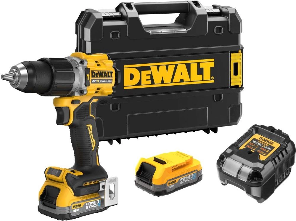 Дрель-шуруповерт DeWalt DCD805E2T-QW аккум. патрон:быстрозажимной (кейс в комплекте)