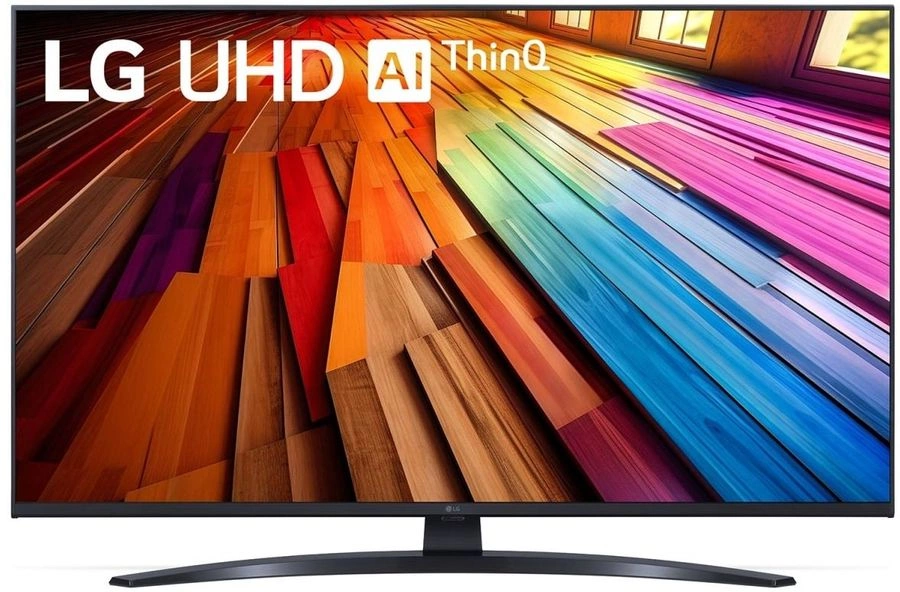 Телевизор LED LG 43" 43UT81006LA.ARUG черный 4K Ultra HD 60Hz DVB-T DVB-T2 DVB-C DVB-S2 USB WiFi Smart TV