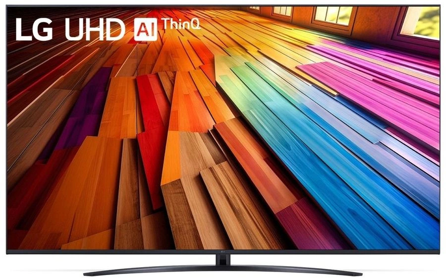 Телевизор LED LG 75" 75UT81006LA.ARUG черный 4K Ultra HD 60Hz DVB-T DVB-T2 DVB-C DVB-S2 USB WiFi Smart TV