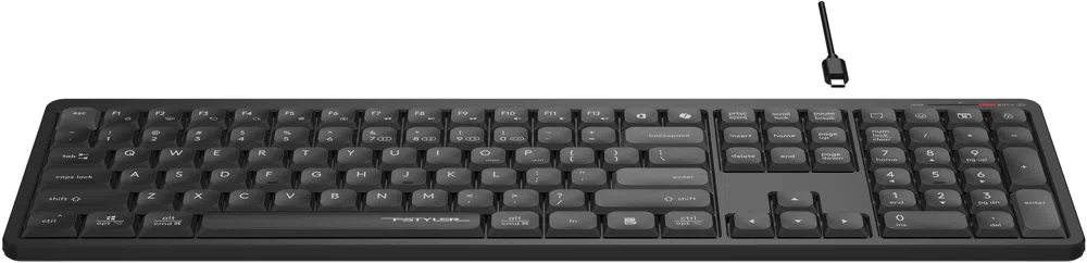 Клавиатура A4Tech Fstyler FBX55C черный USB беспроводная BT/Radio slim Multimedia (FBX55C)