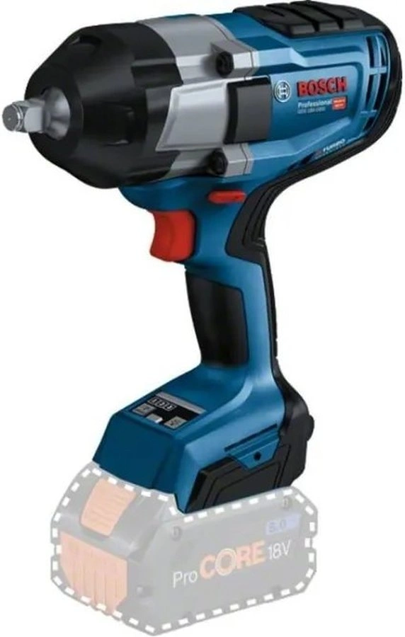 Гайковерт Bosch GDS 18V-1000 carton аккум. патрон:квад.1/2" (06019J8300)
