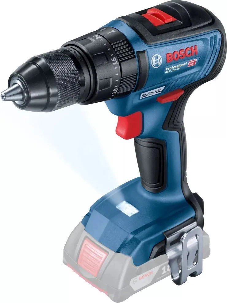 Дрель-шуруповерт Bosch GSB 18V-50 аккум. патрон:быстрозажимной (06019H5106)