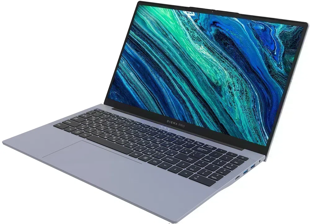 Ноутбук Digma Pro Cursus Ryzen 5 3500U 16Gb SSD512Gb AMD Radeon Vega 8 15.6" IPS FHD (1920x1080) Windows 11 Pro grey WiFi BT Cam 5500mAh (DN15R5-ADXW10)