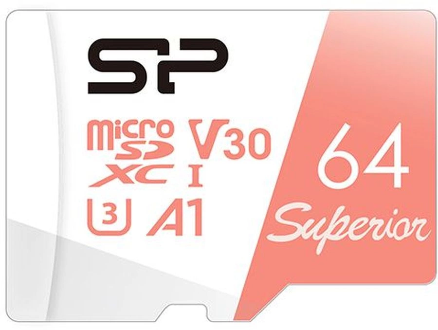 Флеш карта microSDXC 64GB Silicon Power SP064GBSTXDV3V20 Superior V30 A1 w/o adapter