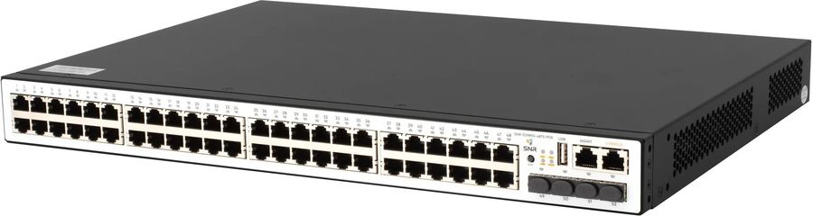 Коммутатор SNR SNR-S2989G-48TX-POE (L2) 48x1Гбит/с 4SFP+ 48PoE 740W управляемый