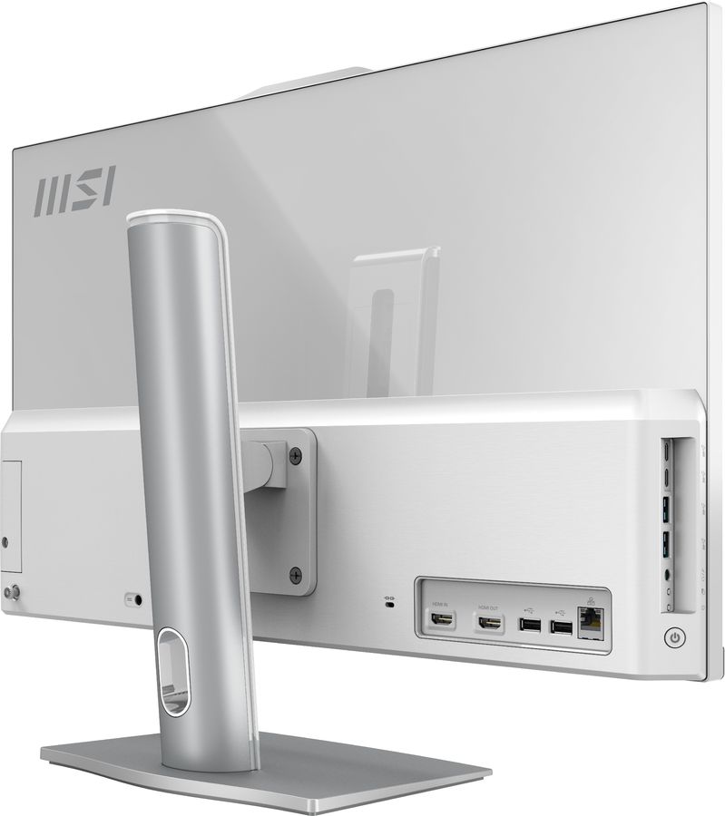 Моноблок MSI Modern AM272P 1M-678XRU 27" Full HD Core 7 150U (1.8) 16Gb SSD512Gb Graphics без ОС GbitEth WiFi BT 120W клавиатура мышь Cam белый 1920x1080
