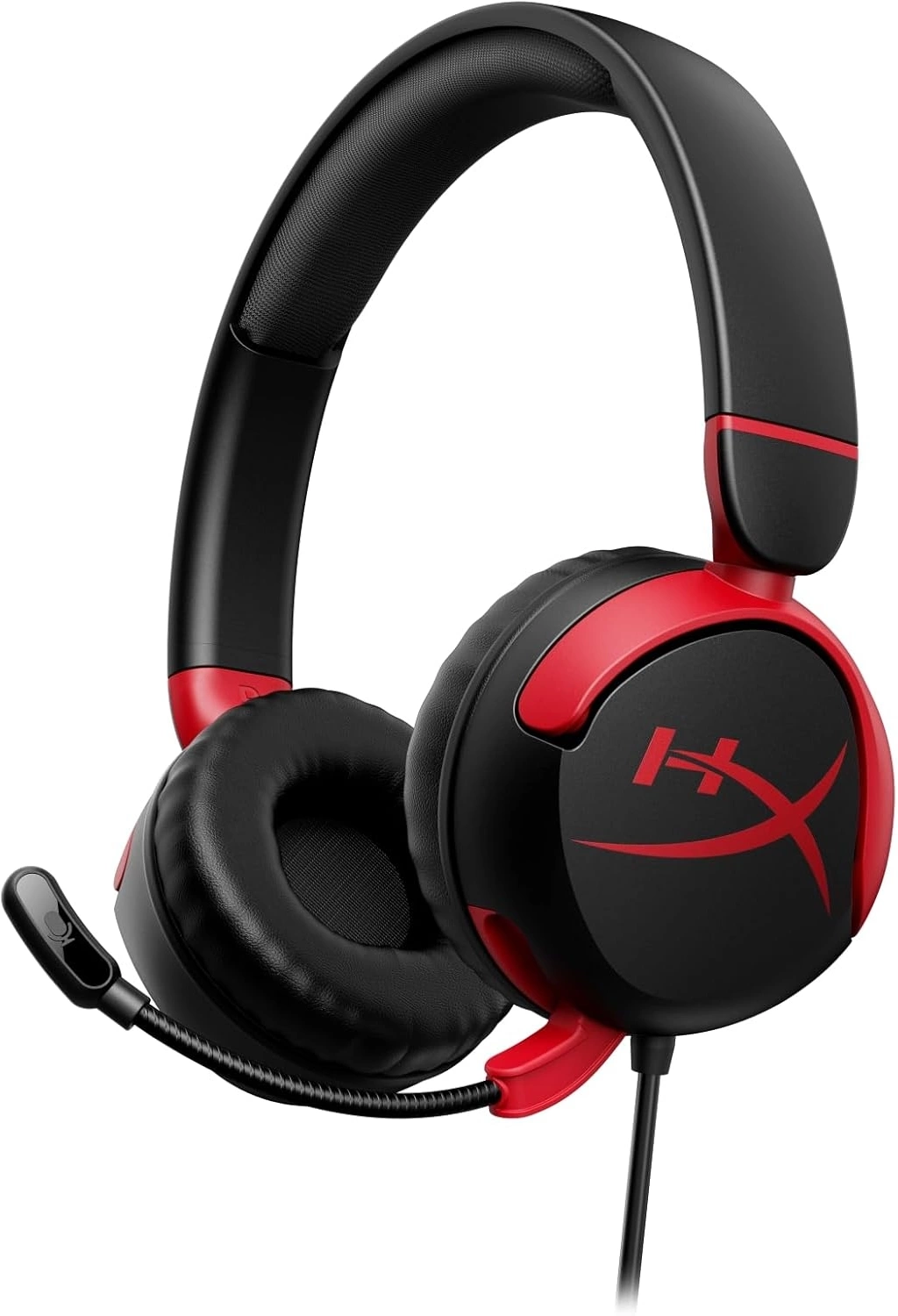 Наушники с микрофоном HyperX Cloud Mini черный/красный накладные оголовье (7G8F4AA)