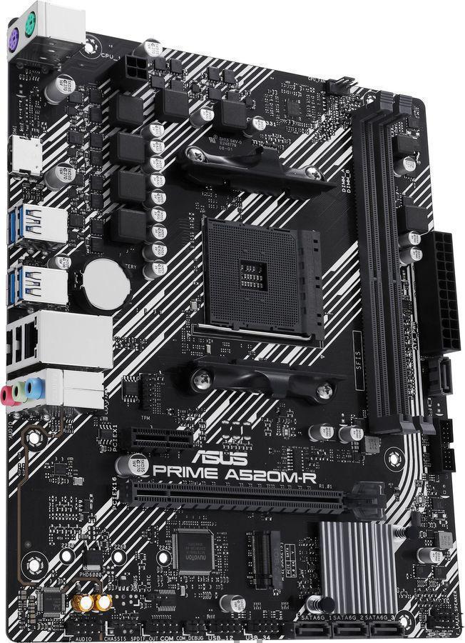 Материнская плата Asus PRIME A520M-R Soc-AM4 AMD A520 2xDDR4 mATX AC`97 8ch(7.1) GbLAN RAID+HDMI