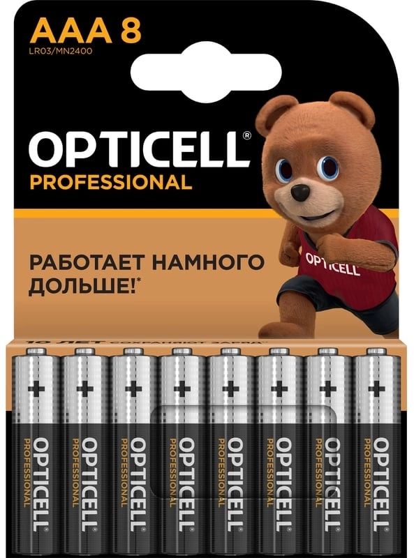 Батарея Opticell Professional AAA AAA (8шт) блистер