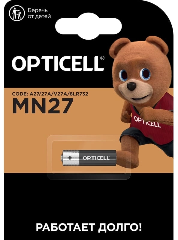 Батарея Opticell Specialty MN27 AAA (1шт) блистер