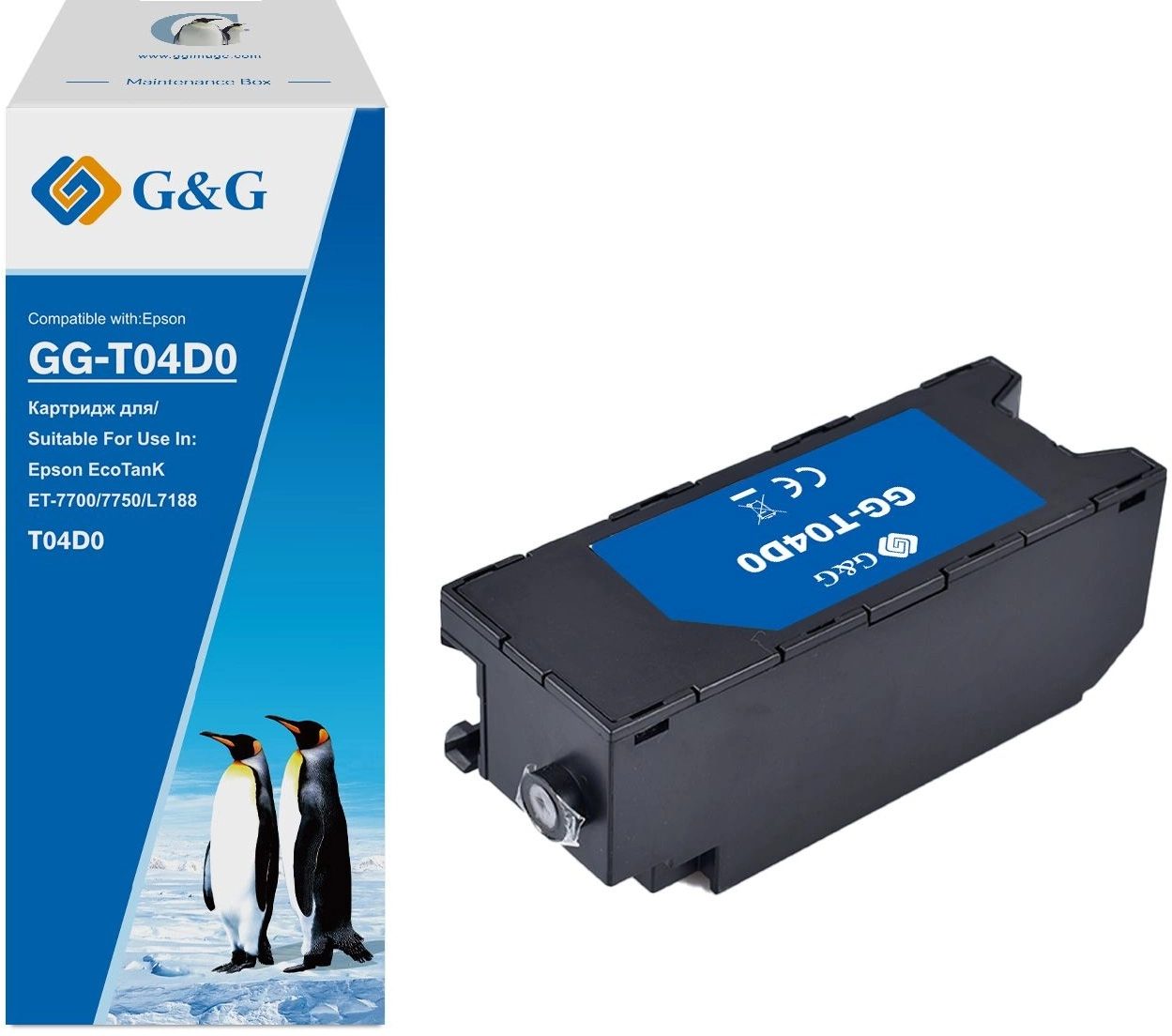 Бункер G&G GG-T04D0 (T04D0) для Epson EcoTanK ET-7700/7750/L7188