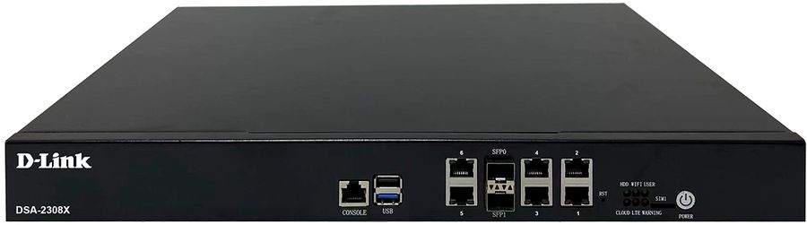 Маршрутизатор D-Link DSA-2308X (DSA-2308X/A1A) 10/100/1000BASE-T черный